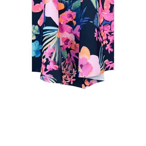 2/$30 NWT Raisins Curve Size 14 Floral Tankini Top Plus Black Pink Blue - Picture 15 of 16